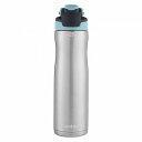 Contigo 24 Oz Autoseal Chill ステアリングスティール Water Bottle ステアリングスティール Iced アクア ジム・オフィスで！オシャレボトル・水筒【送料無料】【代引不可】【あす楽不可】