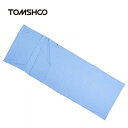 TOMSHOO 75 210CM Outdoor Travel Camping Hiking 100 コットン 綿 Healthy Sleeping Bag Liner with Pillowcase Portable Lightweight Business Trip Hotel Blue アウトドア 寝袋 【送料無料】【代引不可】【あす楽不可】