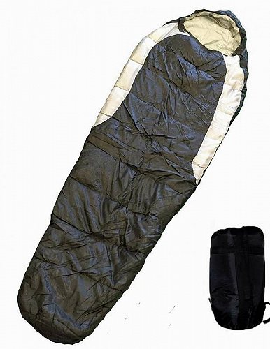 Shop4Omni VjAp Mummy Type Camping Sleeping Bag with Carrying P[X Black AEghA@Q܁@yzyszyysz