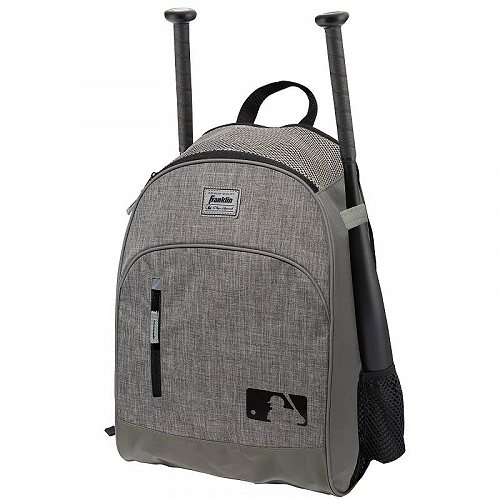 Franklin Sports MLB Batpack Bag ユース用 Baseball Softball and Teeball Bag Heather Gray 野球リュック　バックパック　鞄【送料無料】【代引不可】【あす楽不可】