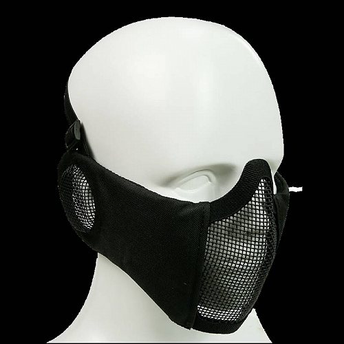 楽天グッズ×グッズBravo! Bravo Airsoft Tactical Gear V4 Strike Metal Mesh Face Mask With Ear Protection サバゲー　マスク【送料無料】【代引不可】【あす楽不可】
