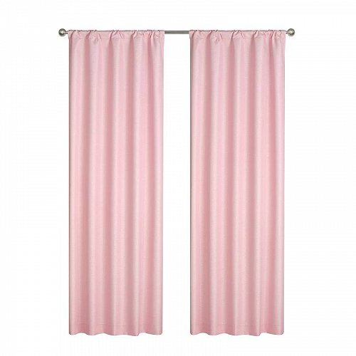 Your Zone キッズ 子供 Solid Sparkle Room Darkening Curtains Single Panel Pink 子供部屋　カーテン　【送料無料】【代引不可】【あす楽不可】