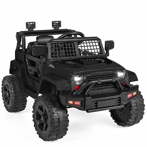 電動自動車　電動乗用カー 子供用　Best Choice Products ベスト　チョイス　プロダクト 12V キッズ 子供 Ride On Truck Car w/ Parent Remote Control Spring Suspension LED Lights AUX ベストチョイスブランド　乗り物 おもちゃ【送料無料】【代引不可】【あす楽不可】