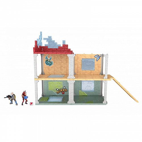 Fortnite Battle Royale Mega Fort Playset with 2 Exclusive Mini Figures: Blue Squire & Tricera Ops フォートナ…