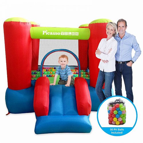 PicassoTiles KC106 Jump & Slide Inflatable Bouncing House ^V@oEX nEX g| yzyszyysz