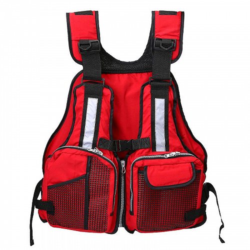 Kadell シニア用 Universal Life ジャケット Vest Fishing Boating Kayaking Drift Water Sport Safty 水着 スイムウエア with Multi-Pockets and Reflective 釣り　ベスト　フィッシング道具【送料無料】【代引不可】【あす楽不可】