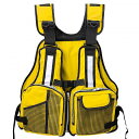 HALLOLURE ˥ Universal Adjustable Fishing Life 㥱å Vest Boating Kayaking Water Sport Safty  ० with Multi-Pockets and ꡡ٥ȡեåƻ̵ۡԲġۡڤԲġ