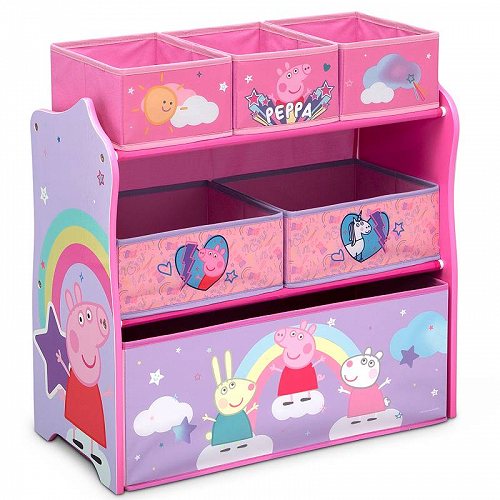 Peppa Pig ペッパーピッグ and Store Toy Organizer by Delta Children Unicorn おもちゃ箱【送料無料】【代引不可】【あす楽不可】
