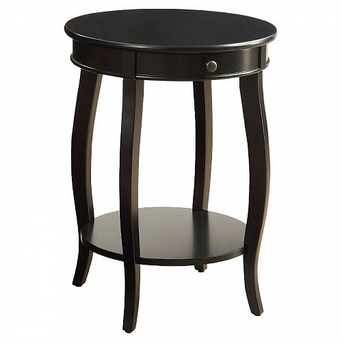Acme Furniture ACME Alysa Traditional Wooden End Table Black 18