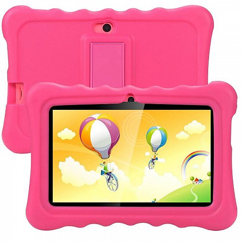 Tagital T7K Plus 7 Android キッズ 子供 Tablet WiFi Camera for Children Infants Toddlers キッズ 子供 Parental Control with Kickoff Stand ケース Pink 知育おもちゃ　英会話　英語【送料無料】【代引不可】【あす楽不可】