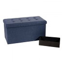 Seville Classics Foldable Storage Bench/Ottoman Beige Ƌ@Ibg} yzyszyysz