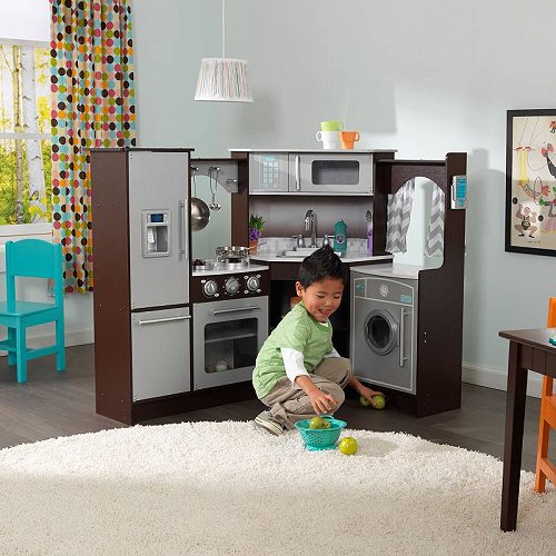 KidKraft åե Ultimate Corner Play Kitchen with Lights & Sounds Esp...