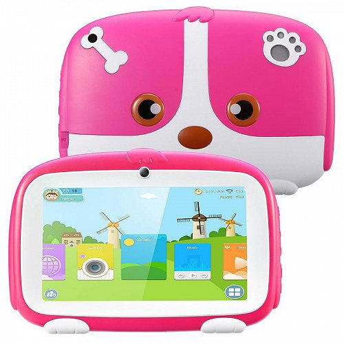 Excelvan エクセルヴァン 7Kids Tablet | Android 9.0 tooth WiFi Dual Camera | 1024x600 IPS HD Display | 1GB RAM 16GB ROM | for Children Infant Toddlers キッズ 知育おもちゃ　英会話　英語【送料無料】【代引不可】【あす楽不可】