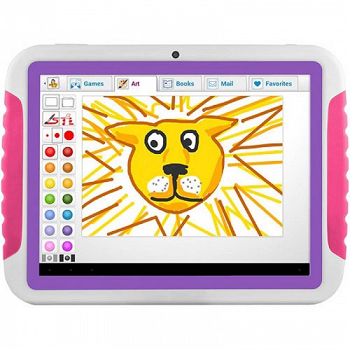 Ematic FunTab XL Educational Kid-Safe Tablet w/ Android 4.1 Jelly Bean Pink,Pink/Purple 知育おもちゃ　英会話　英語【送料無料】【代引不可】【あす楽不可】