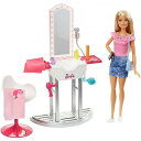 Barbie Salon Station Furniture Set with Doll & Accessories Blonde o[r[ObY@l`EObYyzyszyysz