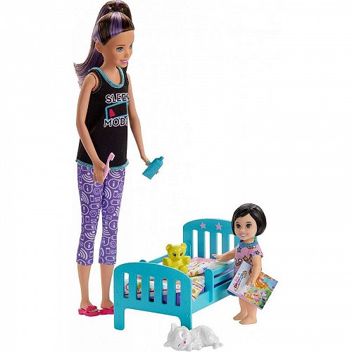 Barbie Skipper Babysitters Inc. Bedtime Playset With Skipper Doll Toddler Doll and More o[r[ObY@l`EObYyzyszyysz