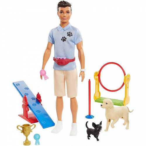 Barbie Ken Dog Trainer Doll with Accessories and 2 Dogs Сӡåͷå̵ۡԲġۡڤԲġ