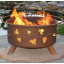 Patina Products Patina Grapevine 31 diam. Fire Pit with Grill and Free Cover 焚火台・ファイヤーピット 【送料無料】【代引不可】【あす楽不可】