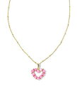  PhXRbg Kendra Scott fB[X p WG[ i lbNX Ashton Heart Short Pendant Necklace - Gold Blush Ivory Mother of Pearl