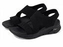 送料無料 スケッチャーズ SKECHERS レディース 女性用 シューズ 靴 サンダル Arch Fit - Brightest Day - Black/Black