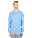 送料無料 コロンビア Columbia メンズ 男性用 ファッション アクティブシャツ Terminal Tackle Heather Long Sleeve Shirt - Vivid Blue Heather/Bright Nectar Logo