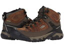 こちらの商品は キーン Keen メンズ 男性用 シューズ 靴 ブーツ ハイキング トレッキング Targhee III Mid Waterproof - Chestnut/Mulch です。 商品は弊社アメリカ支社からの取り寄せとなります。あす楽、代引きでの発送はお受けできません。 注文後のサイズ変更・キャンセルは出来ませんので、十分なご検討の上でのご注文をお願いいたします。 ※靴など、オリジナルの箱が無い場合がございます。ご確認が必要な場合にはご購入前にお問い合せください。 ※画面の表示と実物では多少色具合が異なって見える場合もございます。 ※ご入金確認後、商品の発送まで1から3週間ほどかかります。 ※アメリカ商品の為、稀にスクラッチなどがある場合がございます。使用に問題のない程度のものは不良品とは扱いませんのでご了承下さい。 ━ カタログ（英語）より抜粋 ━ The KEEN(R) Targhee III Mid Waterproof hiking boot has been given an all-over modern update with the perfect combination of durability and support that will keep you ready for all-day adventure! Waterproof leather and performance mesh upper. Mid-profile hiking boot is made of environmentally preferred premium leather from an LWG-certified tannery. KEEN.Dry waterproof, breathable membrane keeps out the wet elements while providing a drier, more comfortable interior. Traditional lace-up style with fabric laces and speed hooks for easy lace adjustment and a secure fit. Back pull loop. Leather mud shield helps keep wet debris off while on the trail. Injected TPU heel-capture system for added stability. Cleansport NXT(TM) technology for natural odor control and a fresher foot environment. Breathable mesh lining for added comfort. Removable, metatomical dual-density EVA footbed provides underfoot comfort and support. Dual-density, compression-molded EVA midsole offers long-lasting support and shock absorption. Resilient internal ESS shank provides torsional stability for a secure ride. All-Terrain rubber outsole with 4mm multi-directional lugs provides higher-traction grip. ※掲載の寸法や重さはサイズ「12, width D - Medium」を計測したものです. サイズにより異なりますので、あくまで参考値として参照ください. 靴の重さは片側のみのものとなります. 実寸（参考値）： Weight: 約 570 g Shaft: 約 11.43 cm