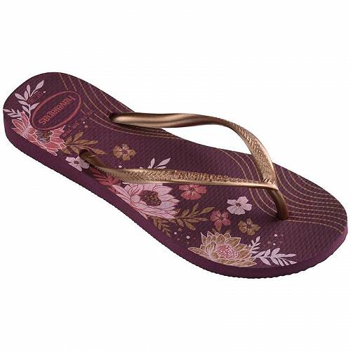 送料無料 ハワイアナス Havaianas レディース 女性用 シューズ 靴 サンダル Slim Organic Flip Flop Sandal - Purple Soil