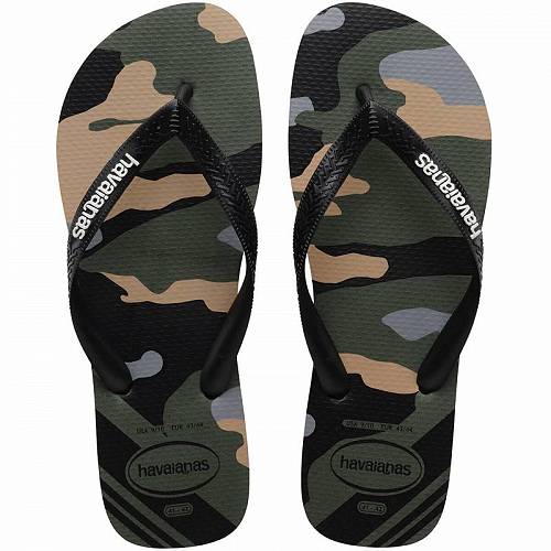 送料無料 ハワイアナス Havaianas メンズ 男性用 シューズ 靴 サンダル Top Camo Flip Flop Sandal - Green Olive 1