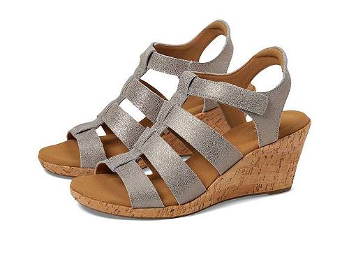 ロックポート ハイヒール 送料無料 ロックポート Rockport レディース 女性用 シューズ 靴 ヒール Briah New Gladiator - Taupe Metallic Leather