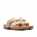 送料無料 クラークス Clarks レディース 女性用 シューズ 靴 サンダル Reileigh Park - Beige Nubuck