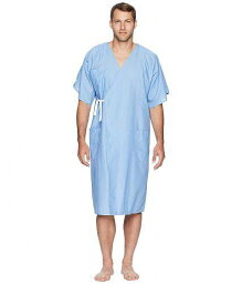 送料無料 ケアウエア Care+Wear ファッション パジャマ 寝巻き バスローブ The Patient Gown by Care+Wear X Parsons - Blue