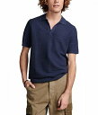  bL[uh Lucky Brand Y jp t@bV |Vc Crochet Johnny Collar Short Sleeve Polo - Dark Denim