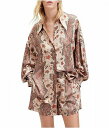  AllSaints fB[X p t@bV {^Vc Charli Cascade Shirt - Clay Pink