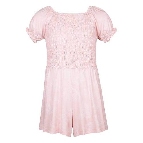  n[[ Hurley Kids ̎qp t@bV q xr[ Ԃ p[X Smocked Romper (Big Kids) - Pink Sand