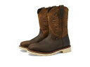 送料無料 ソログッド Thorogood メンズ 男性用 シューズ 靴 ブーツ ワークブーツ American Heritage Square Toe Wellington Safety - Crazy Horse Upper/Pebble Brown Bottom