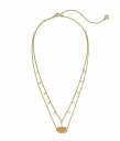  PhXRbg Kendra Scott fB[X p WG[ i lbNX Elisa Pearl Multi Strand Necklace - Gold Sand Drusy