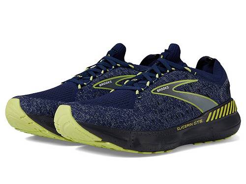 送料無料 ブルックス Brooks メンズ 男性用 シューズ 靴 スニーカー 運動靴 Glycerin StealthFit GTS 20 - Blue/Ebony/Lime