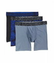  A_[A[}[ Under Armour Y jp t@bV  3-Pack Performance Tech Print 6h Boxer Briefs - Gravel