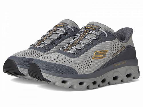 送料無料 スケッチャーズ SKECHERS メンズ 男性用 シューズ 靴 スニーカー 運動靴 Glide-Step Sole Hands Free Slip-in - Gray