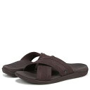 送料無料 バイオニック VIONIC メンズ 男性用 シューズ 靴 サンダル Mtide Slide - Chocolate Leather