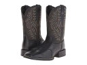 こちらの商品は アリアト Ariat メンズ 男性用 シューズ 靴 ブーツ ウエスタンブーツ Sport Western Wide Square Toe - Black Deertan/Black です。 注文後のサイズ変更・キャンセルは出来ませんので、十分なご検討の上でのご注文をお願いいたします。 ※靴など、オリジナルの箱が無い場合がございます。ご確認が必要な場合にはご購入前にお問い合せください。 ※画面の表示と実物では多少色具合が異なって見える場合もございます。 ※アメリカ商品の為、稀にスクラッチなどがある場合がございます。使用に問題のない程度のものは不良品とは扱いませんのでご了承下さい。 ━ カタログ（英語）より抜粋 ━ The Ariat(R) Sport Western Wide Square Toe is geared towards looking good and feeling good! Full grain leather uppers. Wide square toe. Five-row stitch pattern. Pull-on construction with pull-loops for easy entry. Synthetic air mesh lining. 4LR offers support and cushioning for everyday wear. Highly flexible Duratread(TM) outsole provides long lasting comfort. ※掲載の寸法や重さはサイズ「11.5, width D - Medium」を計測したものです. サイズにより異なりますので、あくまで参考値として参照ください. 実寸（参考値）： Heel Height: 約 3.81 cm Weight: 約 1050 g Circumference: 約 38.10 cm Shaft: 約 29.21 cm ■サイズの幅(オプション)について Slim &lt; Narrow &lt; Medium &lt; Wide &lt; Extra Wide S &lt; N &lt; M &lt; W A &lt; B &lt; C &lt; D &lt; E &lt; EE(2E) &lt; EEE(3E) ※足幅は左に行くほど狭く、右に行くほど広くなります ※標準はMedium、M、D(またはC)となります ※メーカー毎に表記が異なる場合もございます