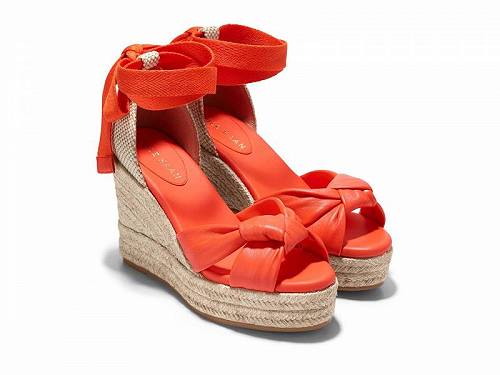 送料無料 コールハーン Cole Haan レディース 女性用 シューズ 靴 ヒール Cloudfeel Hampton Sandals - Nasturtium Leather/Natural Canvas