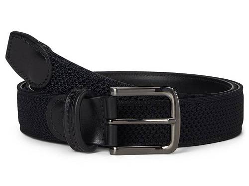 送料無料 ジョーンストンアンドマーフィー Johnston & Murphy メンズ 男性用 ファッション雑貨 小物 ベルト Amherst Engineered Knit - Black