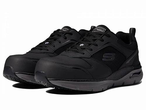 送料無料 スケッチャーズ SKECHERS Work メンズ 男性用 シューズ 靴 スニーカー 運動靴 Arch Fit SR Comp Toe - Black/Charcoal