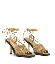 送料無料 AllSaints レディース 女性用 シューズ 靴 ヒール Dina Heeled Sandals - Gold