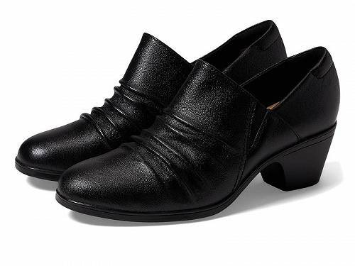 クラークス 送料無料 クラークス Clarks レディース 女性用 シューズ 靴 ヒール Emily 2 Cove - Black Leather