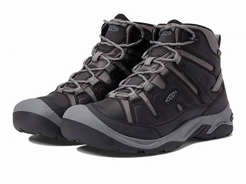 送料無料 キーン Keen メンズ 男性用 シューズ 靴 ブーツ ハイキング トレッキング Circadia Mid Waterproof - Black/Steel Grey