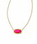 ̵ ɥ饹å Kendra Scott ǥ  奨꡼  ͥå쥹 Elisa Birthstone Necklace - Gold Neon Pink Magnesite
