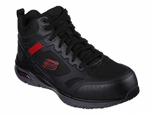 こちらの商品は スケッチャーズ SKECHERS Work メンズ 男性用 シューズ 靴 ブーツ ワークブーツ Arch Fit SR - Bensen Comp Toe - Black です。 注文後のサイズ変更・キャンセルは出来ませんので、十分なご検討の上でのご注文をお願いいたします。 ※靴など、オリジナルの箱が無い場合がございます。ご確認が必要な場合にはご購入前にお問い合せください。 ※画面の表示と実物では多少色具合が異なって見える場合もございます。 ※アメリカ商品の為、稀にスクラッチなどがある場合がございます。使用に問題のない程度のものは不良品とは扱いませんのでご了承下さい。 ━ カタログ（英語）より抜粋 ━ Take on the busy day while experiencing all-day comfort in the SKECHERS(R) Work Arch Fit SR - Bensen Comp Toe shoes. Featuring a lace-up closure, round toe silhouette, padded tongue and collar, pull tab in back, and a water resistant design. Lightweight non-metallic composite toe meets or exceeds ASTM F2413 Impact &amp; Compression (I/C) standards. Leather, synthetic and mesh upper. Nylon lining. Removable ethylene vinyl acetate insole. Arch Fit(R) insole system offers arch support. Branding on upper. Slip resistant synthetic rubber outsole meets or exceeds ASTM-F2413 Electrical Hazard (EH) standards. Style Number: 200159 (Black) ※掲載の寸法や重さはサイズ「9, width D - Medium」を計測したものです. サイズにより異なりますので、あくまで参考値として参照ください. 実寸（参考値）： Heel Height: 約 10.16 cm Weight: 1 lb ■サイズの幅(オプション)について Slim &lt; Narrow &lt; Medium &lt; Wide &lt; Extra Wide S &lt; N &lt; M &lt; W A &lt; B &lt; C &lt; D &lt; E &lt; EE(2E) &lt; EEE(3E) ※足幅は左に行くほど狭く、右に行くほど広くなります ※標準はMedium、M、D(またはC)となります ※メーカー毎に表記が異なる場合もございます