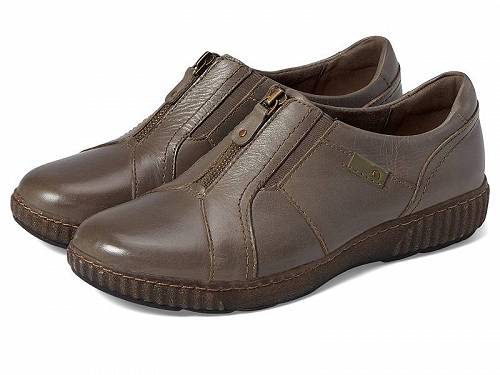 送料無料 クラークス Clarks レディース 女性用 シューズ 靴 スニーカー 運動靴 Magnolia Zip - Dark Taupe Leather